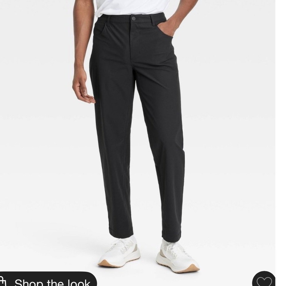 All in Motion Mens Golf Pants Black 36x30 Straight Leg Stretch Performance New - Picture 1 of 8